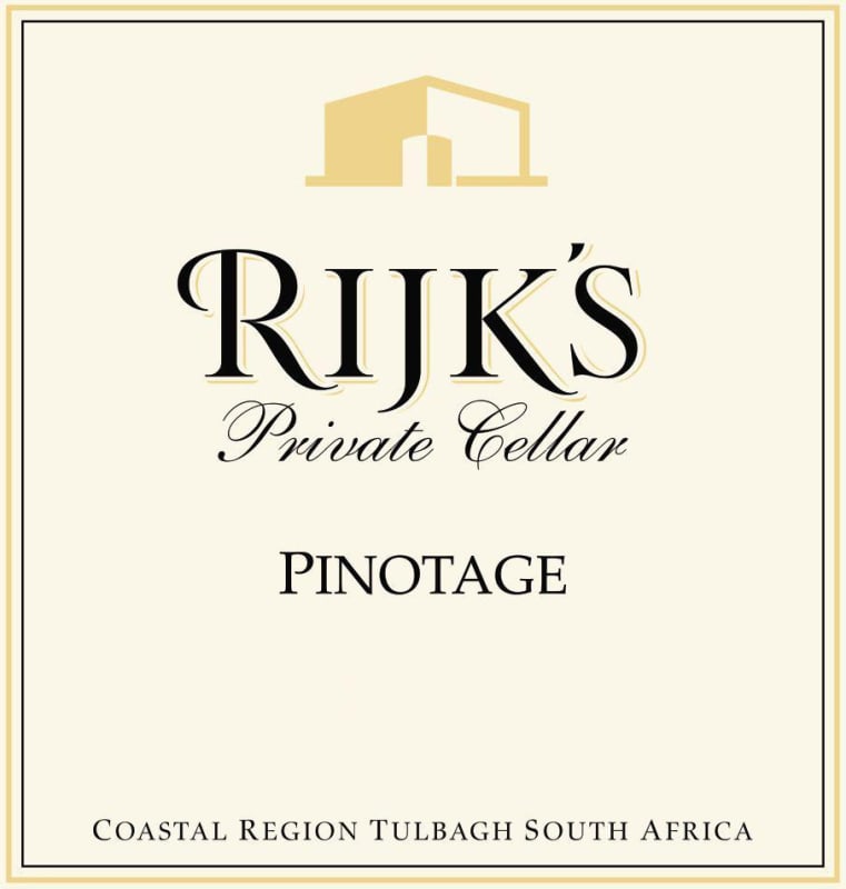 Rijk's Private Cellar Pinotage 2012 Front Label