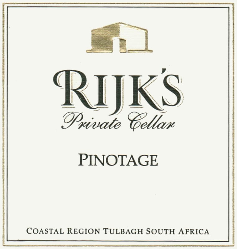 Rijk's Private Cellar Pinotage 2008 Front Label