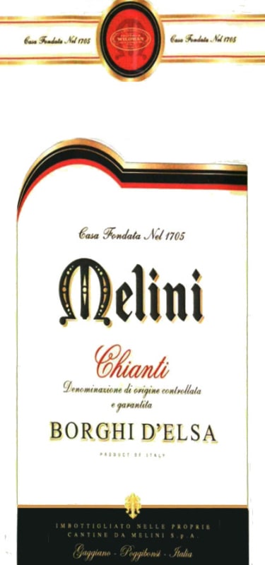 Fattorie Melini Chianti Borgha d'Elsa 2014 Front Label