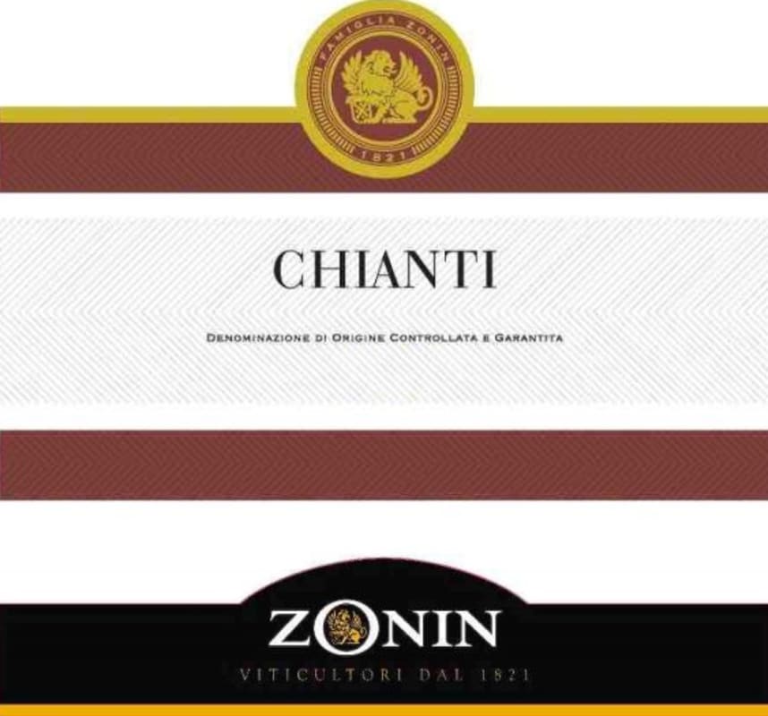 Zonin Chianti 2012 Front Label