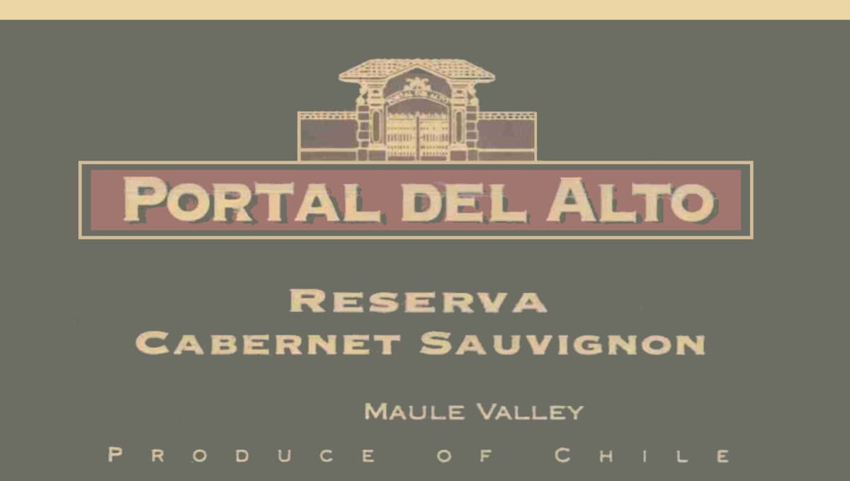 Portal del Alto Reserve Cabernet Sauvignon 2005 Front Label