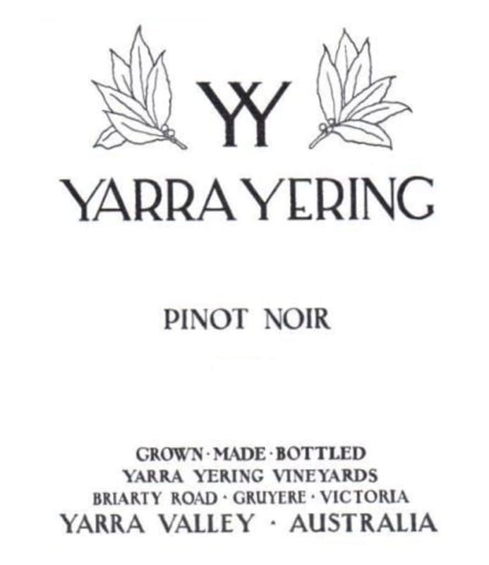 Yarra Yering Pinot Noir 2011 Front Label