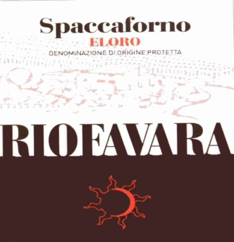 Riofavara Eloro Spaccaforno 2010 Front Label