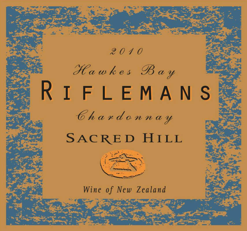 Sacred Hill Hawke's Bay Riflemans Chardonnay 2010 Front Label