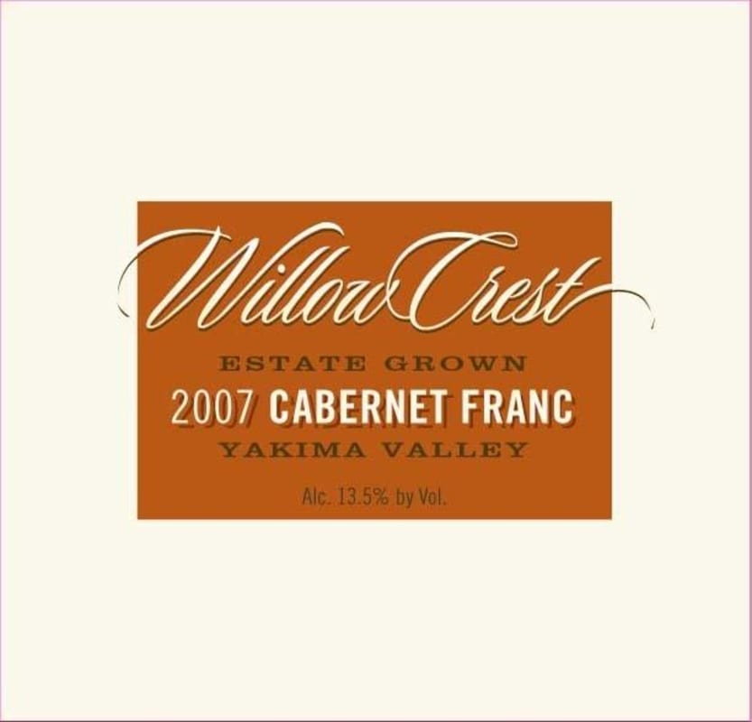 Willow Crest Cabernet Franc 2007 Front Label