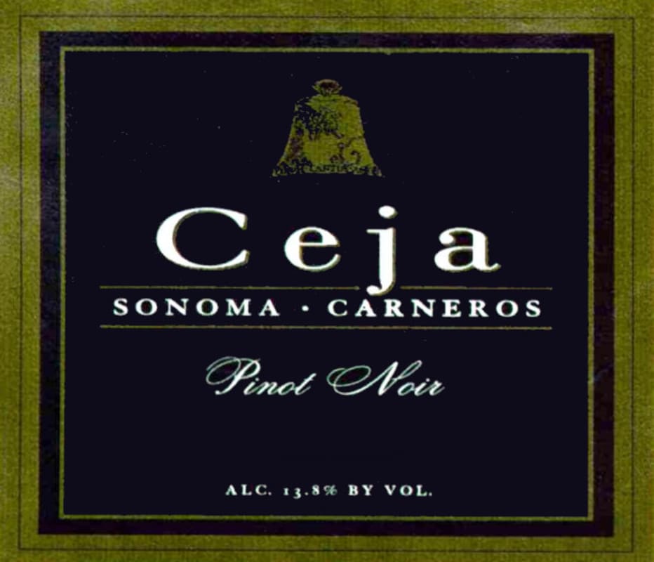 Ceja Vineyards Pinot Noir 2011 Front Label