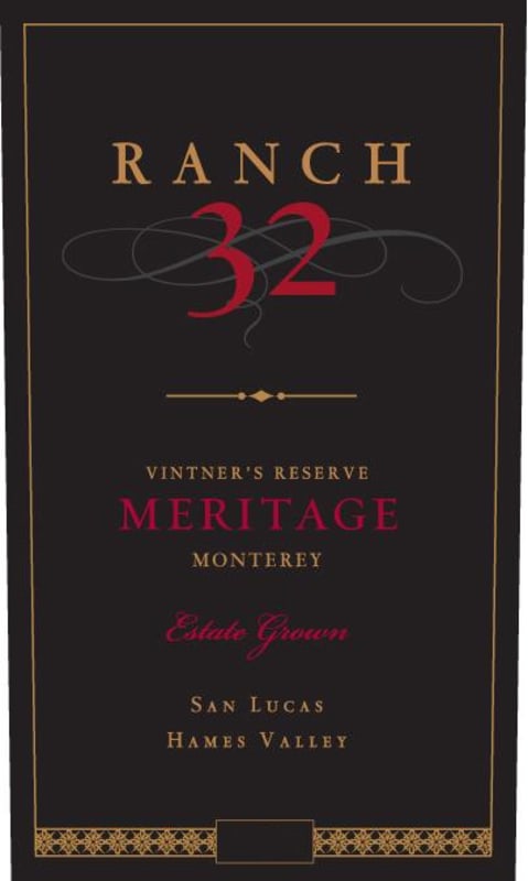 Ranch 32 Wines Vintner's Reserve Meritage 2013 Front Label