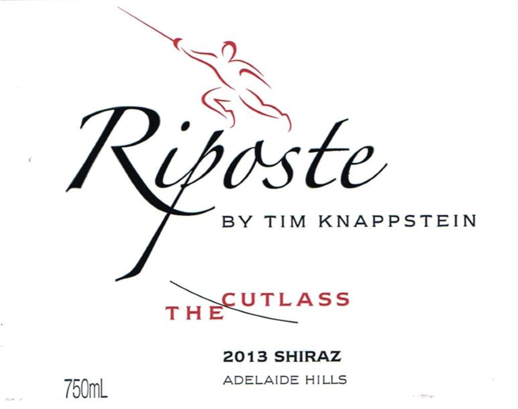 Riposte Tim Knappstein The Cutlass Shiraz 2013 Front Label