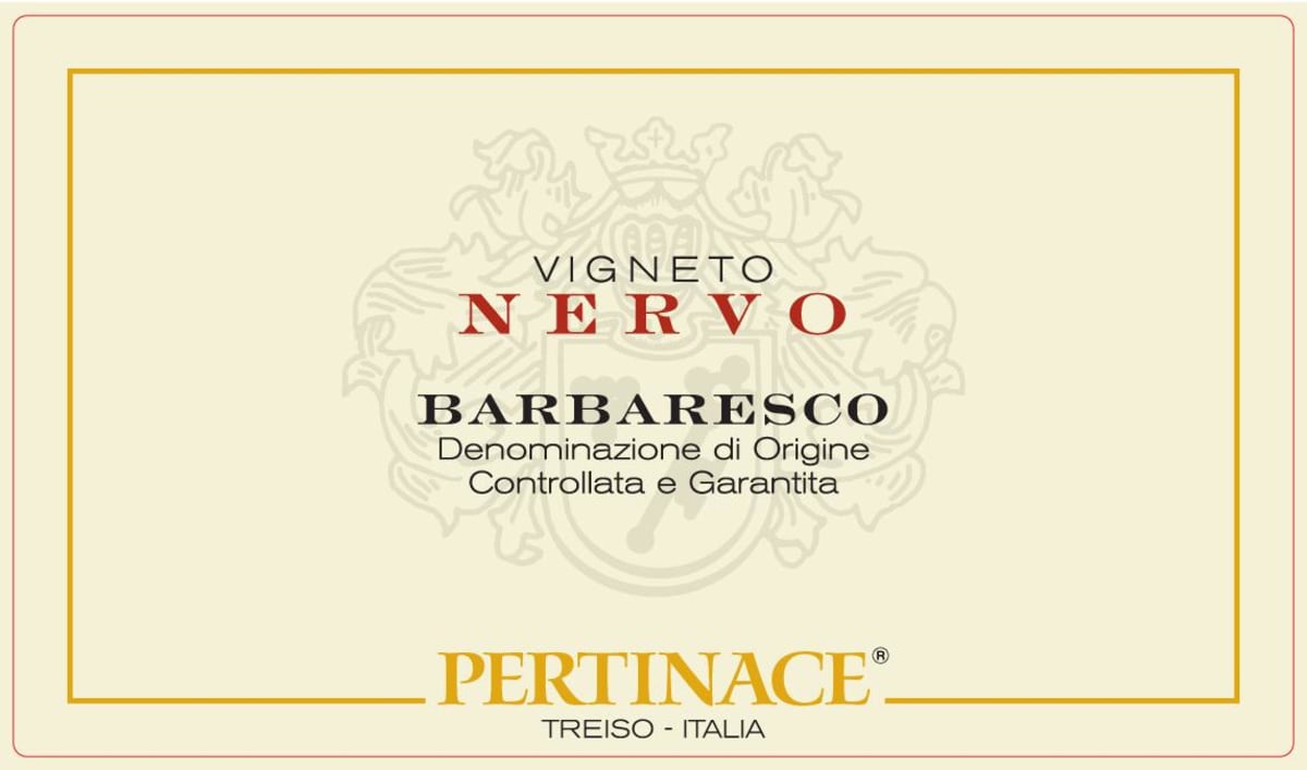 Pertinace Barbaresco Nervo 2010 Front Label