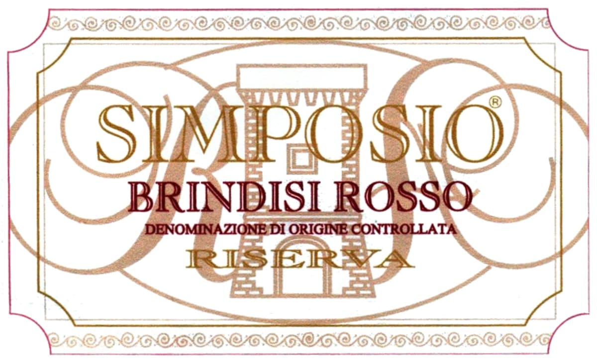 Risveglio agricolo SCPA Brindisi Simposio Riserva Rosso 2010 Front Label