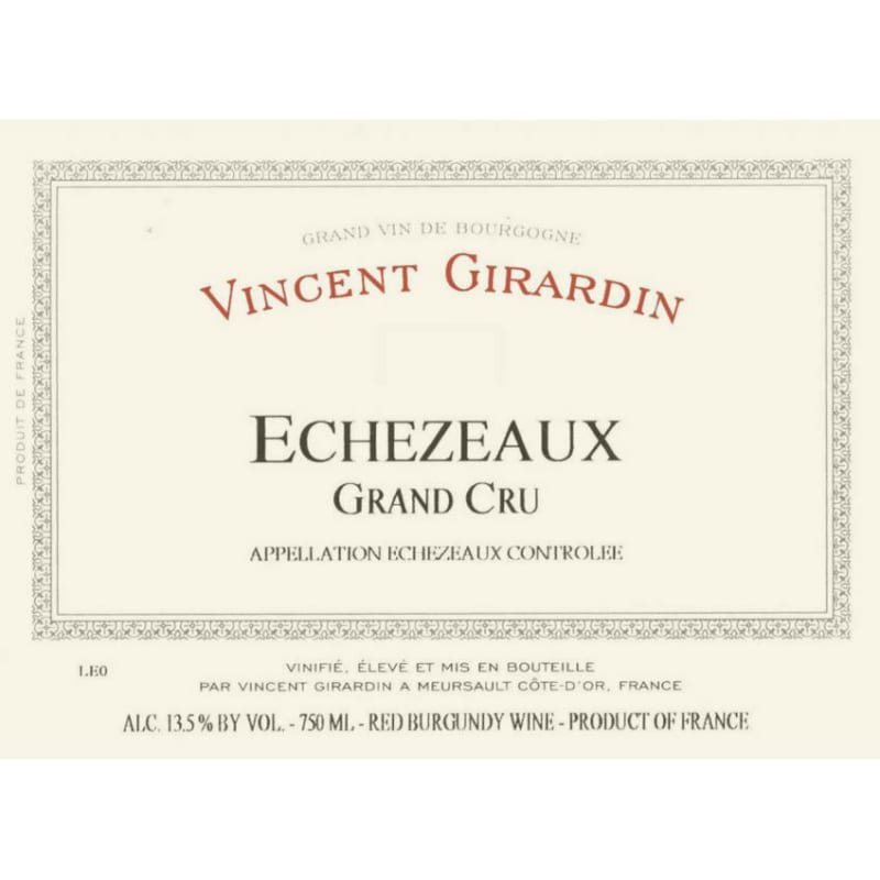 Vincent Girardin Echezeaux Grand Cru 2005 Front Label