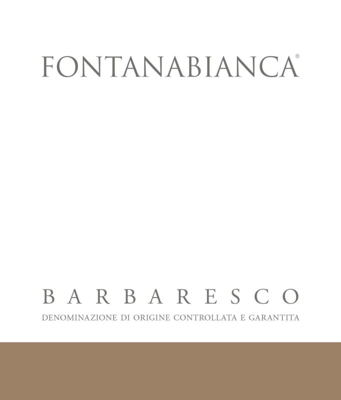 Fontanabianca Barbaresco 2012 Front Label