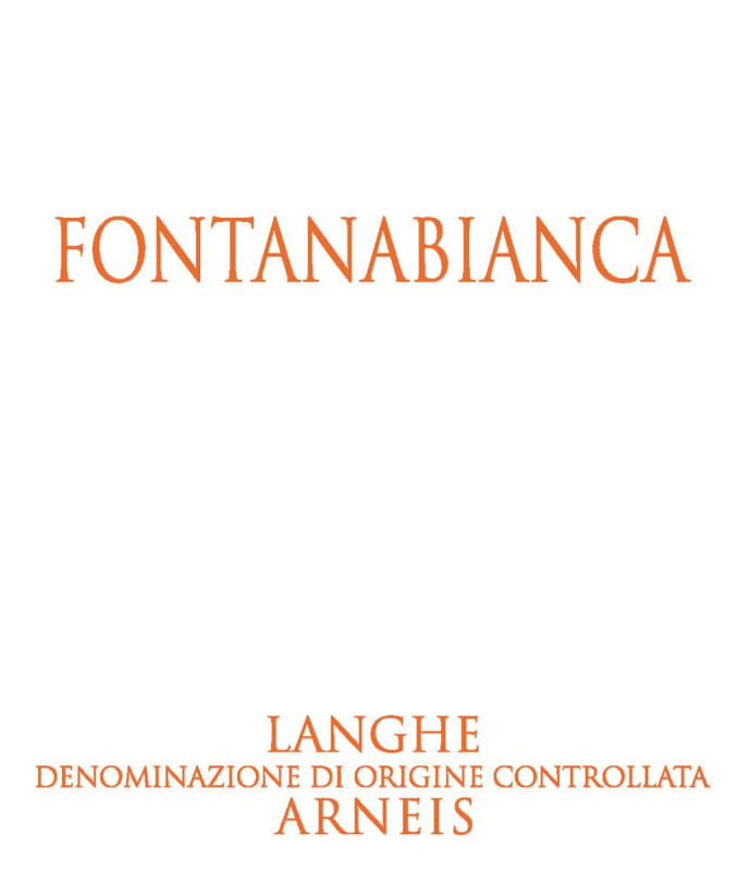 Fontanabianca Langhe Arneis 2014 Front Label