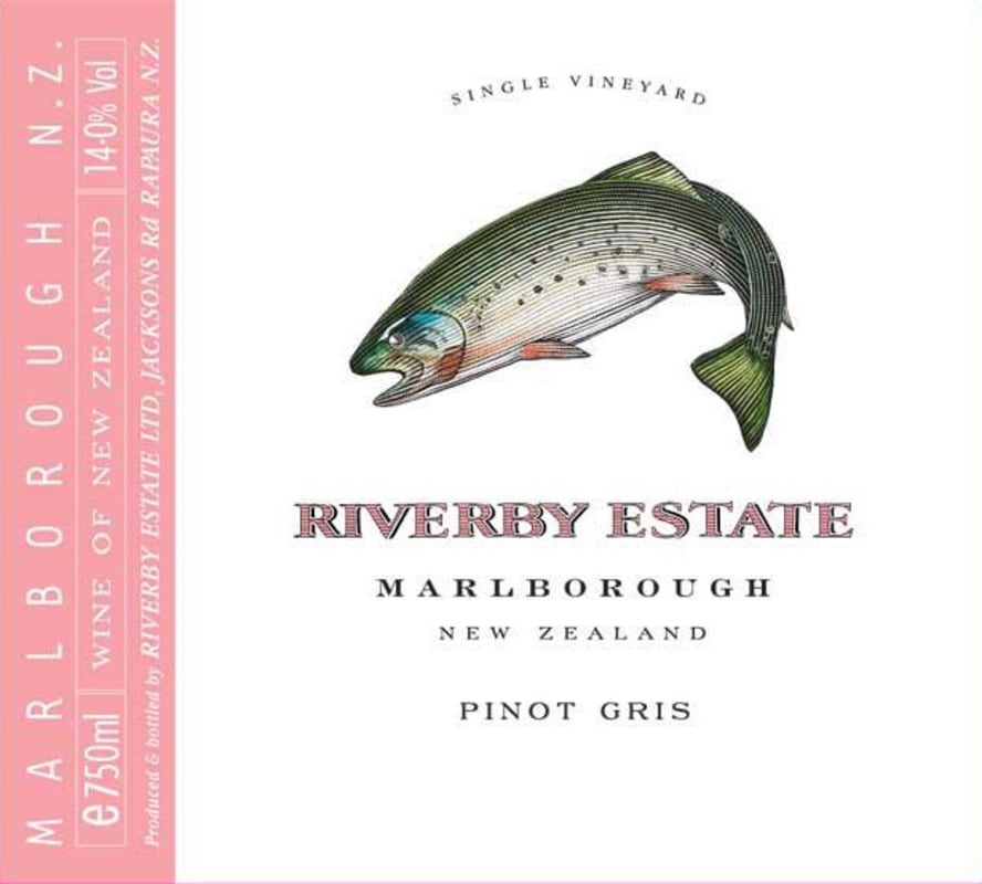 Riverby Estate Pinot Gris 2013 Front Label