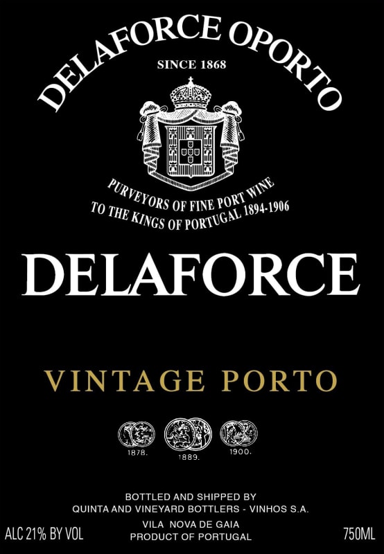 Delaforce Vintage Port 2006 Front Label