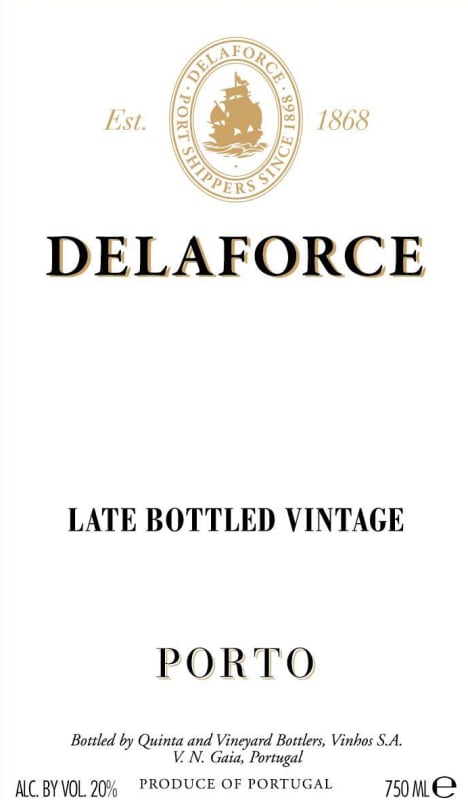 Delaforce Late Bottled Vintage 2008 Front Label