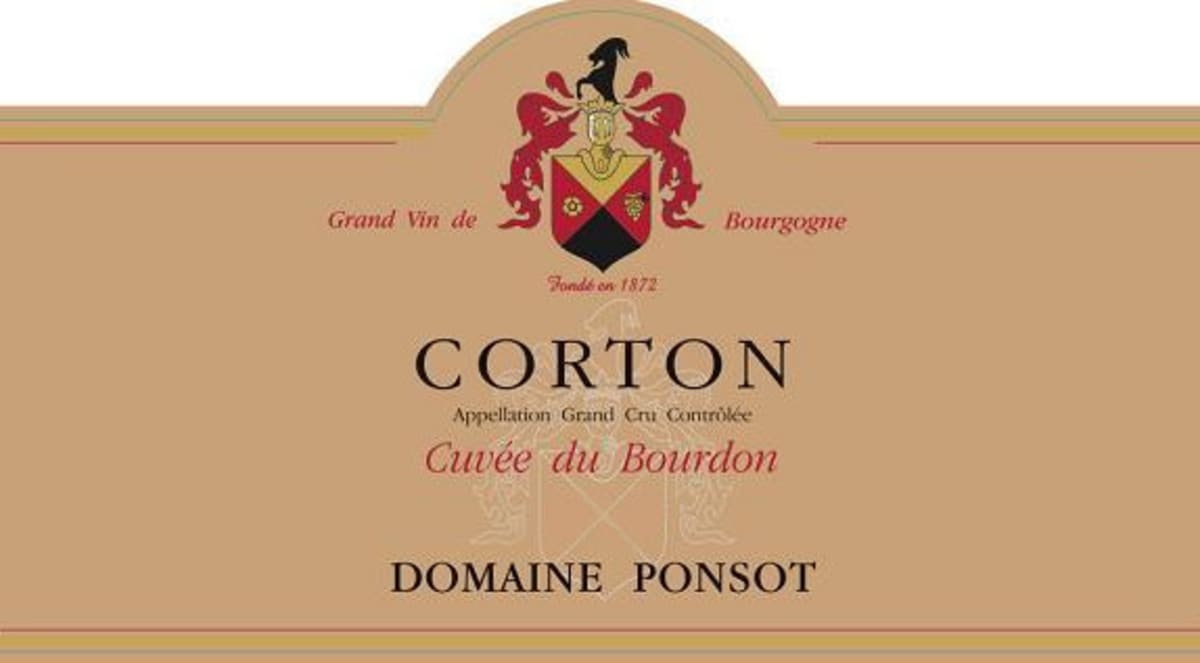 Domaine Ponsot Corton Cuvee du Bourdon Grand Cru 2012 Front Label