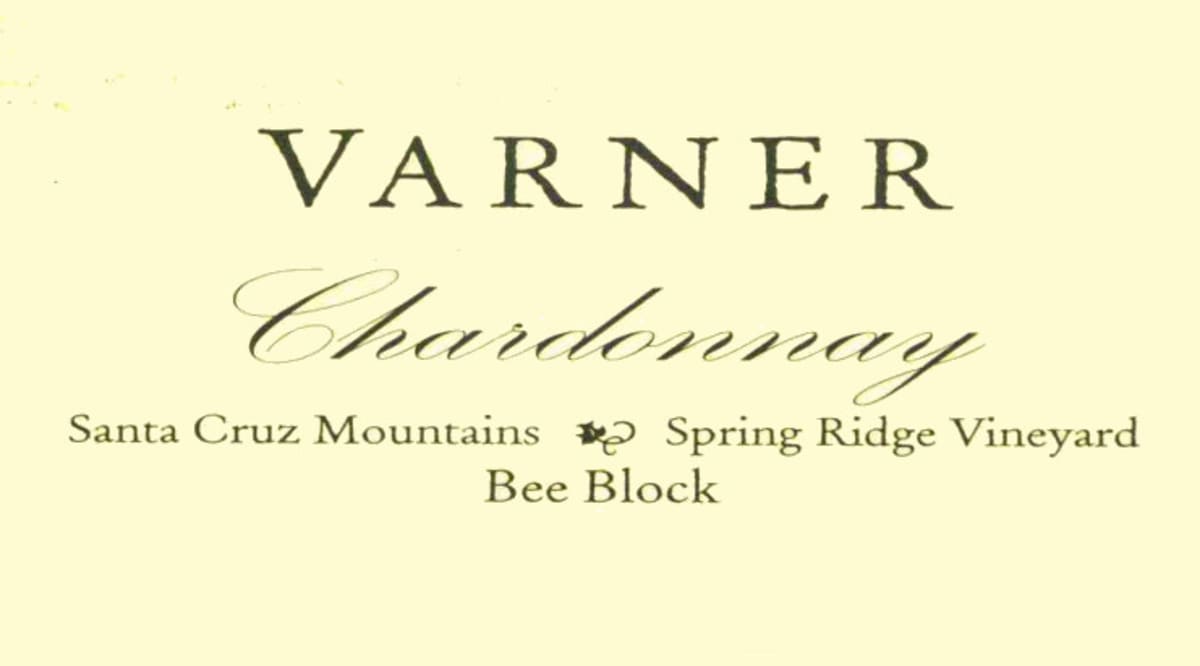 Varner Bee Block Chardonnay 2012 Front Label