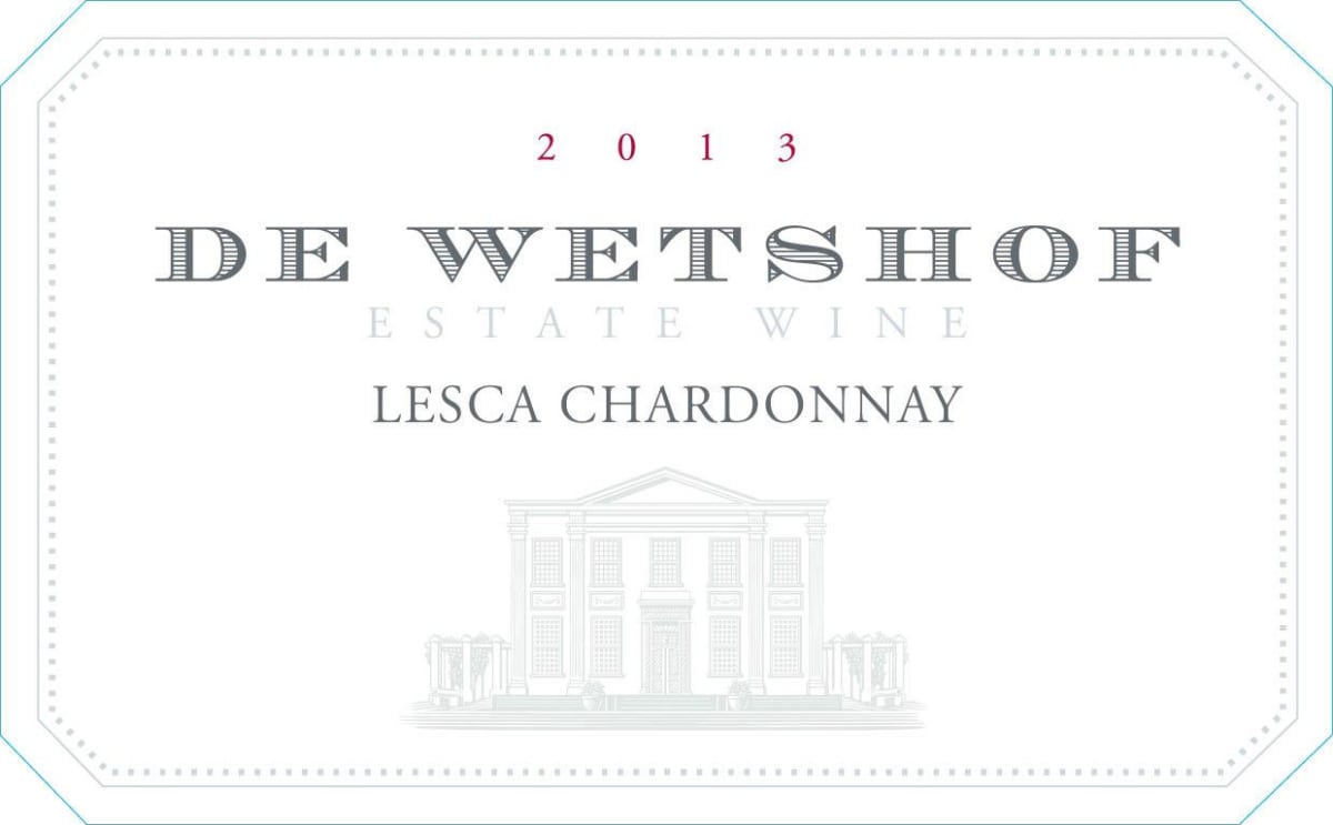 De Wetshof Lesca Chardonnay 2013 Front Label