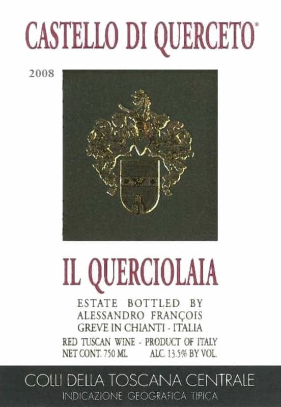 Castello di Querceto Querciolaia 2008 Front Label