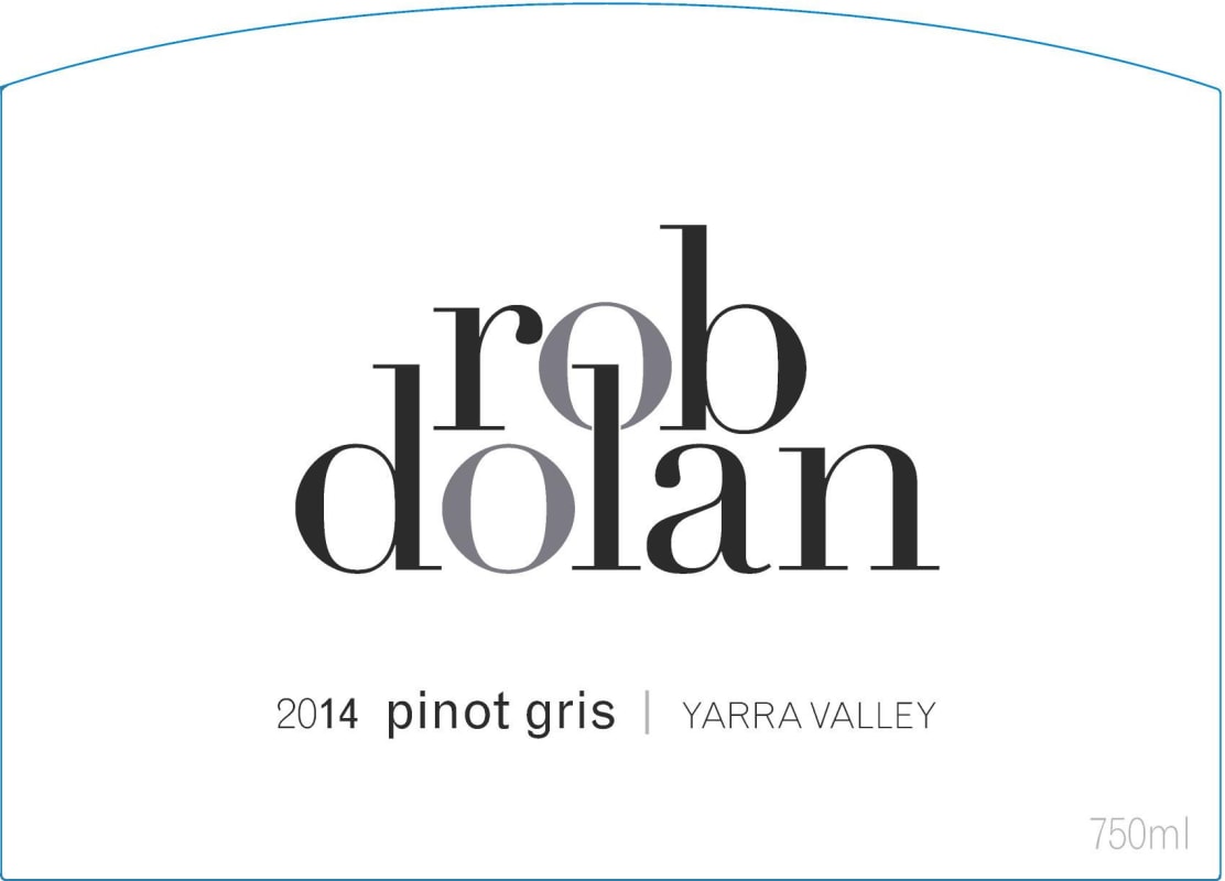 Rob Dolan Wines Pinot Gris 2014 Front Label