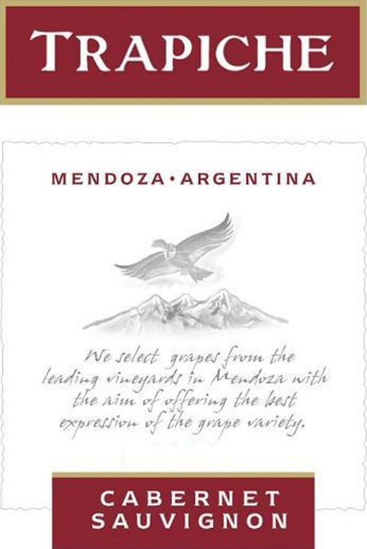 Trapiche Cabernet Sauvignon 2007 Front Label