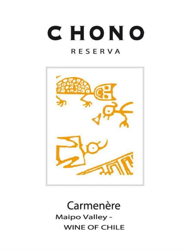 Chono Maipo Valley Reserva Carmenere 2009 Front Label