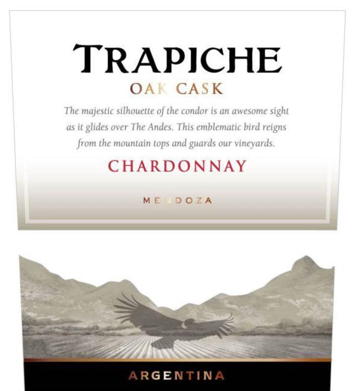 Trapiche Oak Cask Chardonnay 2012 Front Label
