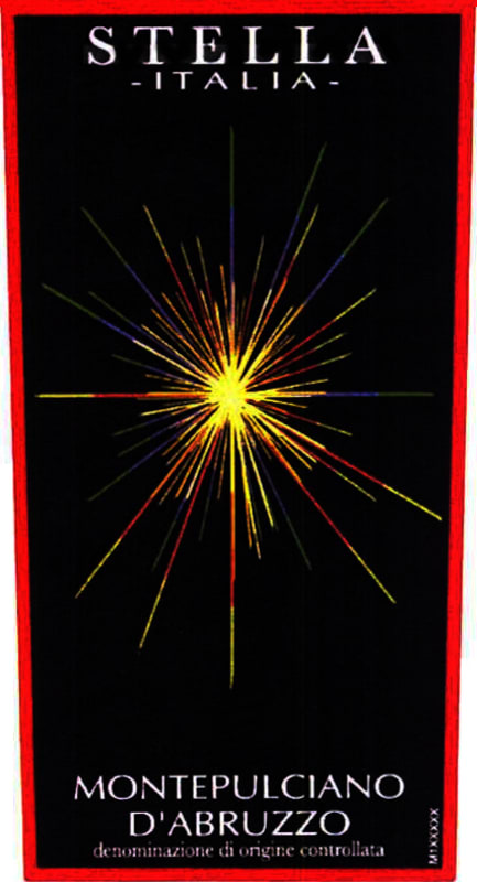 Stella Montepulciano D'Abruzzo 2012 Front Label