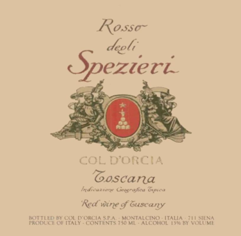 Col d'Orcia Spezieri 2009 Front Label