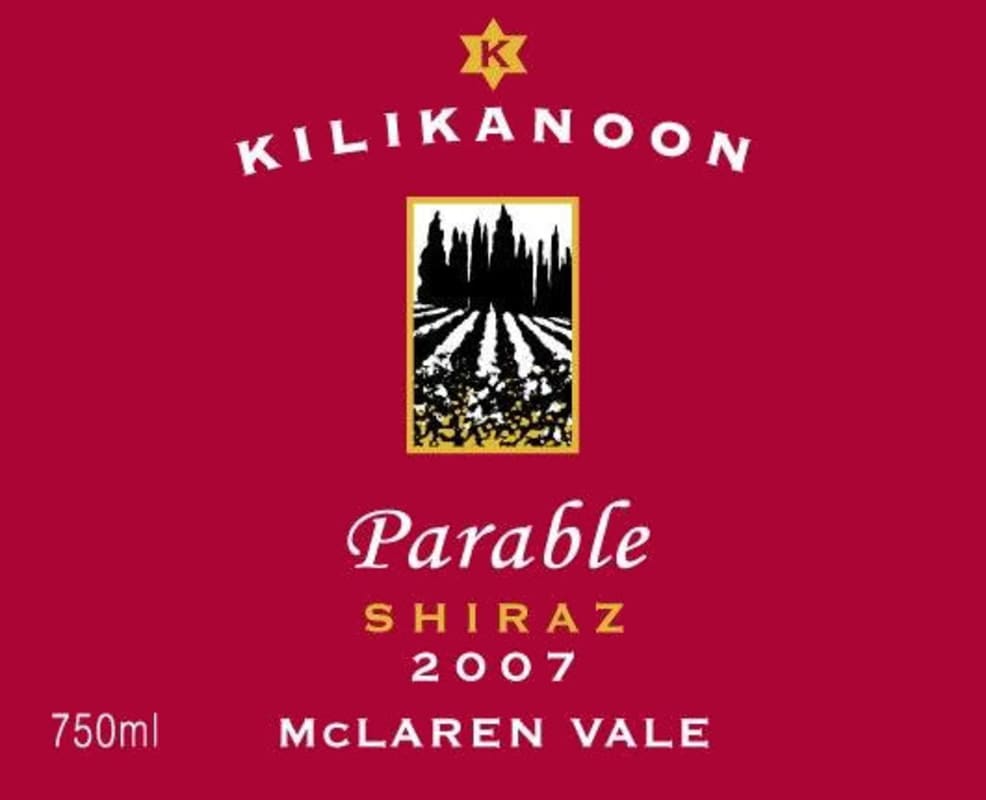 Kilikanoon Parable Shiraz 2007 Front Label