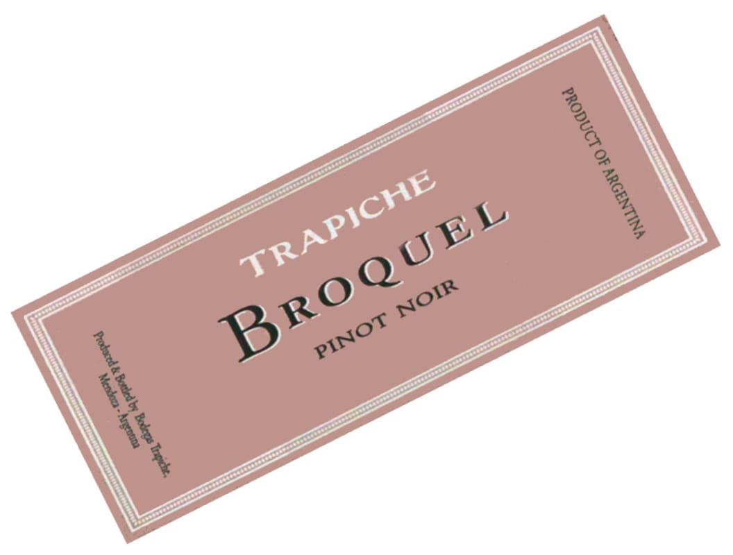 Trapiche Broquel Pinot Noir 2015 Front Label
