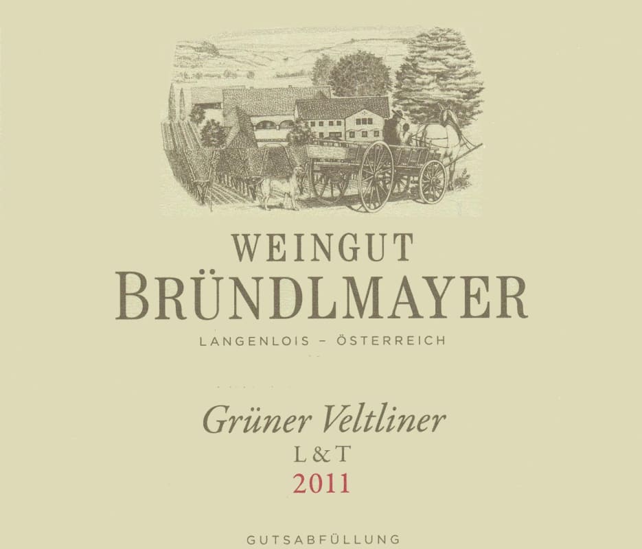 Brundlmayer L and T Gruner Veltliner 2011 Front Label