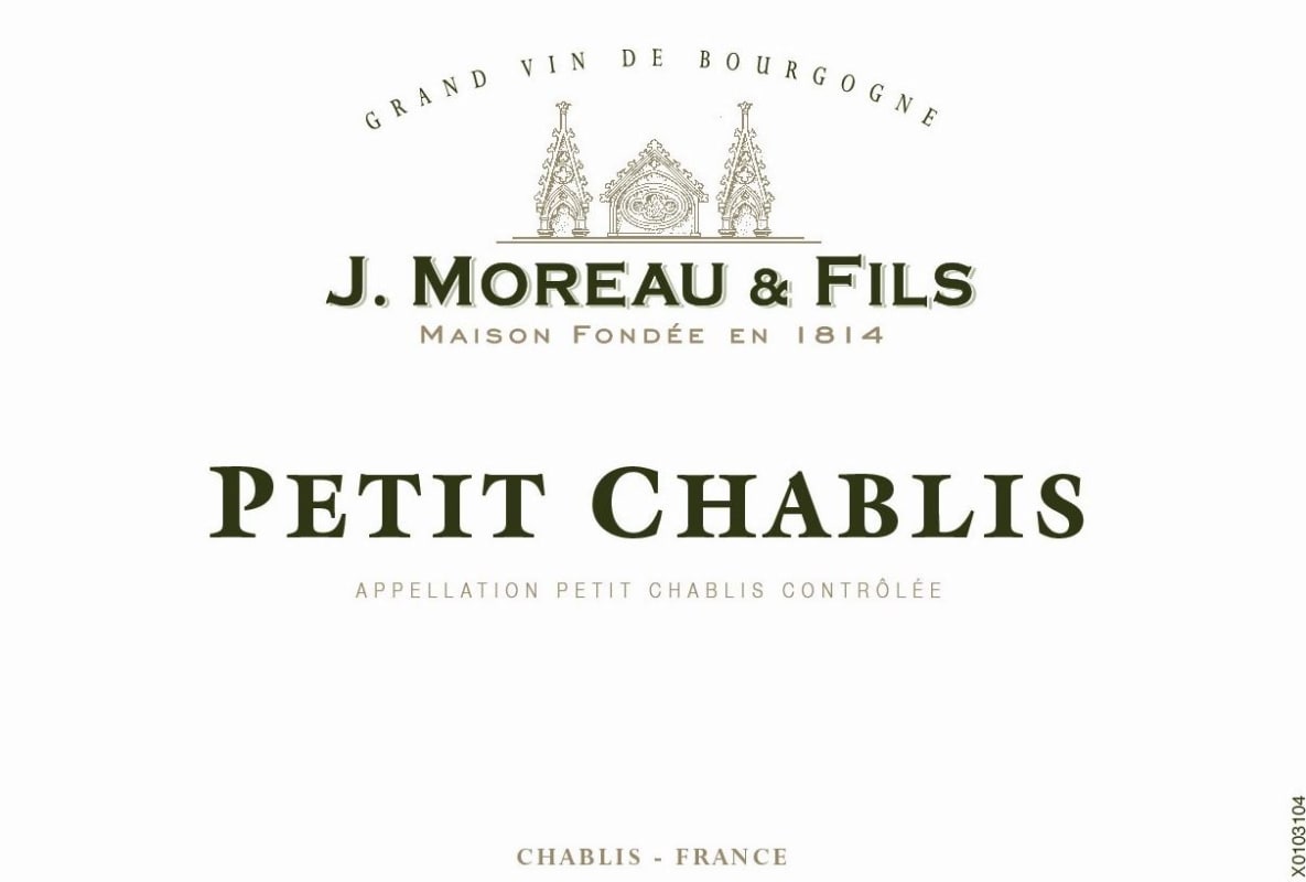 J. Moreau & Fils Petit Chablis 2013 Front Label