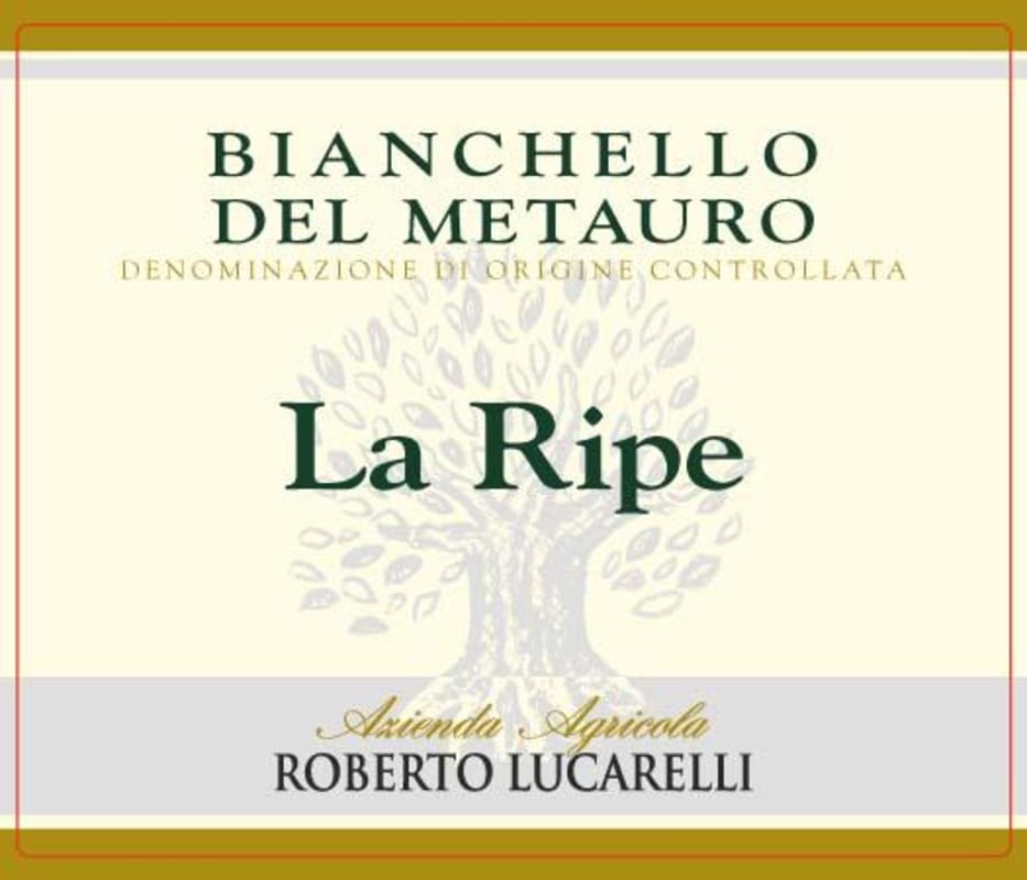 Roberto Lucarelli Bianchello del Metauro La Ripe 2015 Front Label
