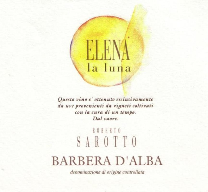 Weingut am Worrenberg Barbera d'Alba Elena la Luna 2014 Front Label