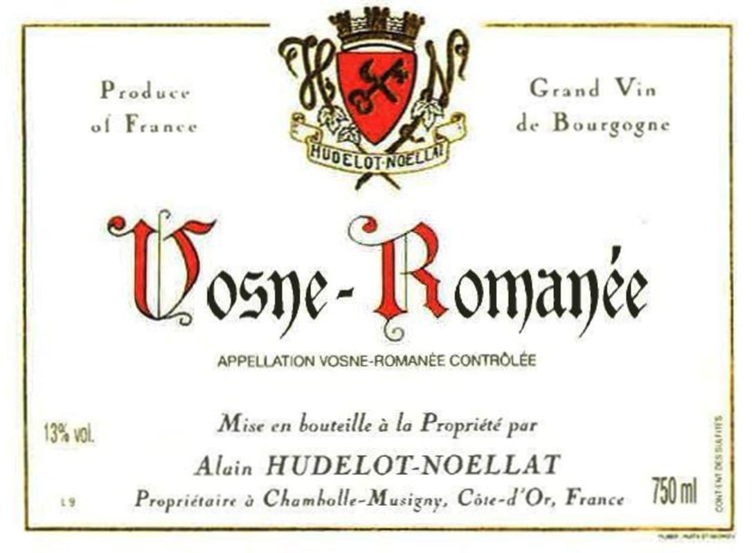 Hudelot-Noellat Vosne-Romanee 2013 Front Label