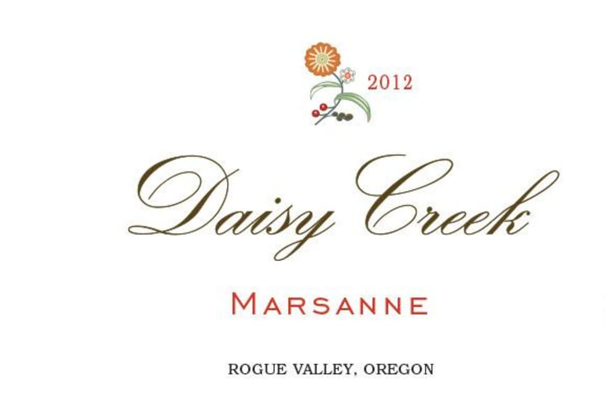 Daisy Creek Vineyard Marsanne 2012 Front Label