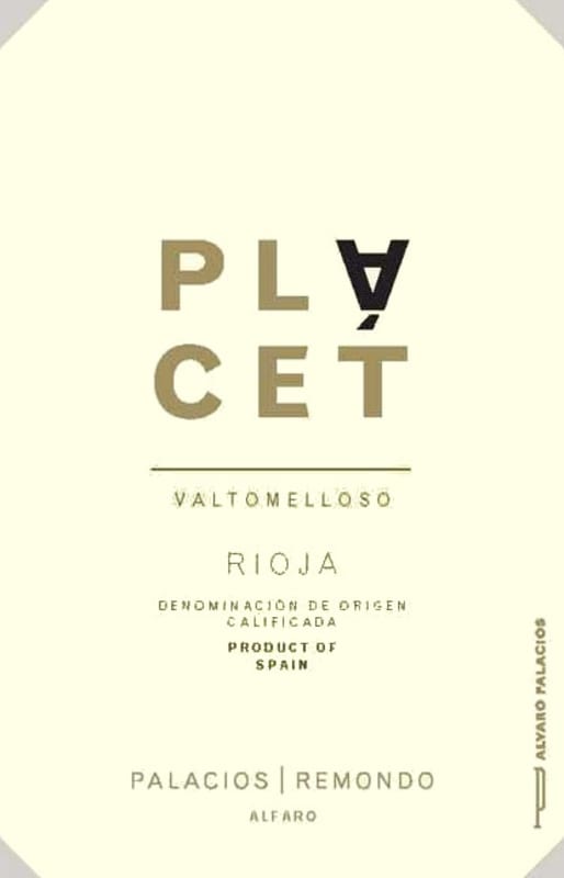 Palacios Remondo Placet De Valtomelloso 2011 Front Label