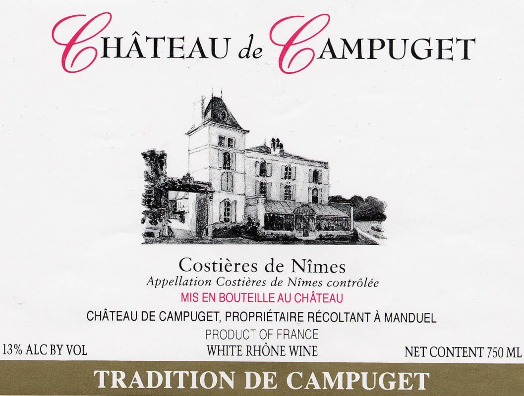 Chateau de Campuget Tradition de Campuget 2009 Front Label