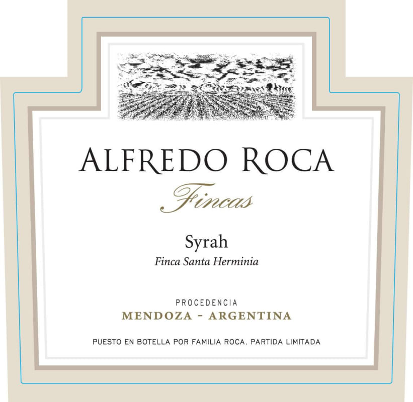 Roca Wines Fincas Syrah 2015 Front Label