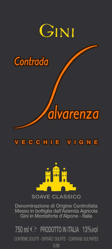 Gini Soave Classico Contrada Salvarenza 2011 Front Label