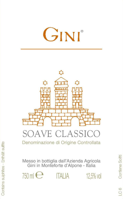 Gini Soave Classico 2011 Front Label