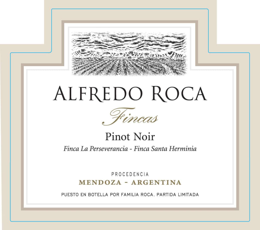 Roca Wines Alfredo Fincas Pinot Noir 2014 Front Label