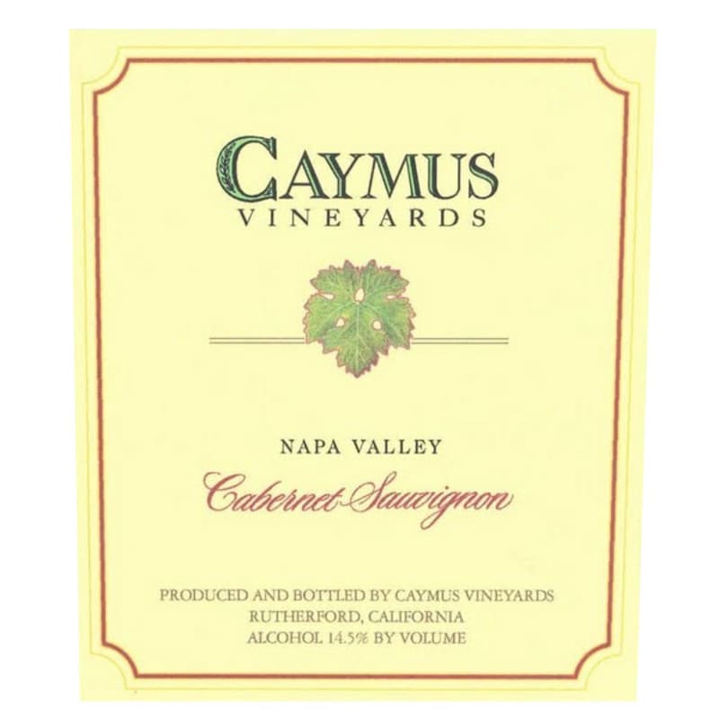 Caymus Napa Valley Cabernet Sauvignon 1998 Front Label