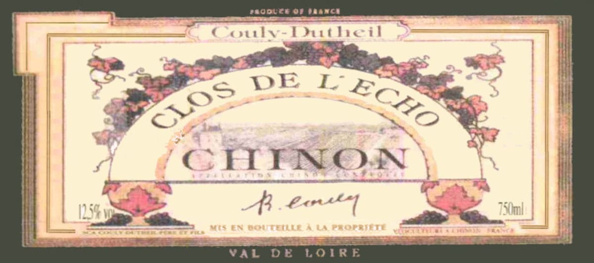 Couly-Dutheil Chinon Clos de l'Echo 2002 Front Label
