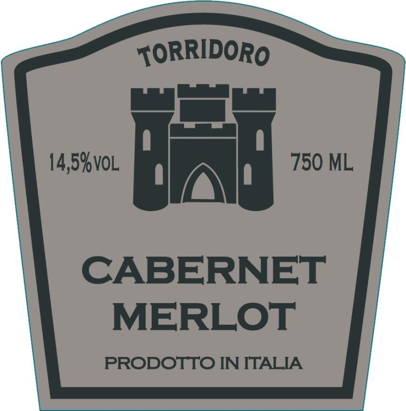 Rocca Vini Superiori Terre Siciliane Torridoro Cabernet Merlot 2014 Front Label