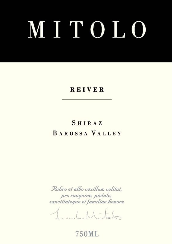 Mitolo Reiver Shiraz 2006 Front Label
