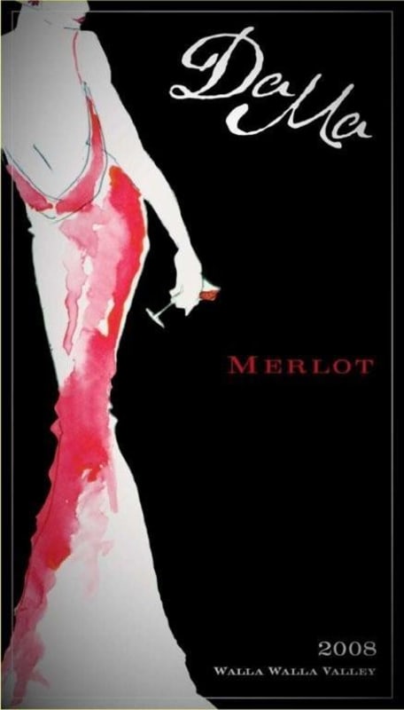 DaMa Wines DaMa Merlot 2008 Front Label