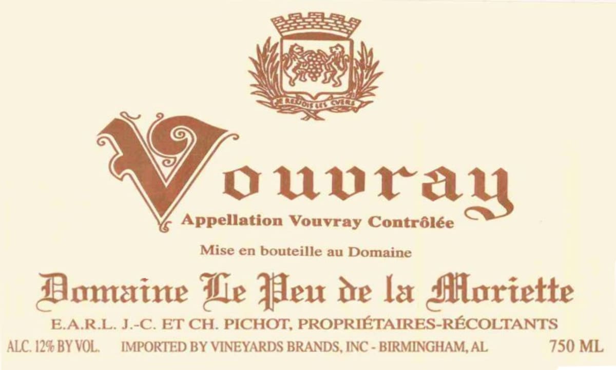 Domaine Pichot Vouvray Le Peu de la Moriette 2013 Front Label